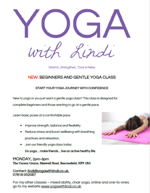 Poster from Yoga with Lindi
